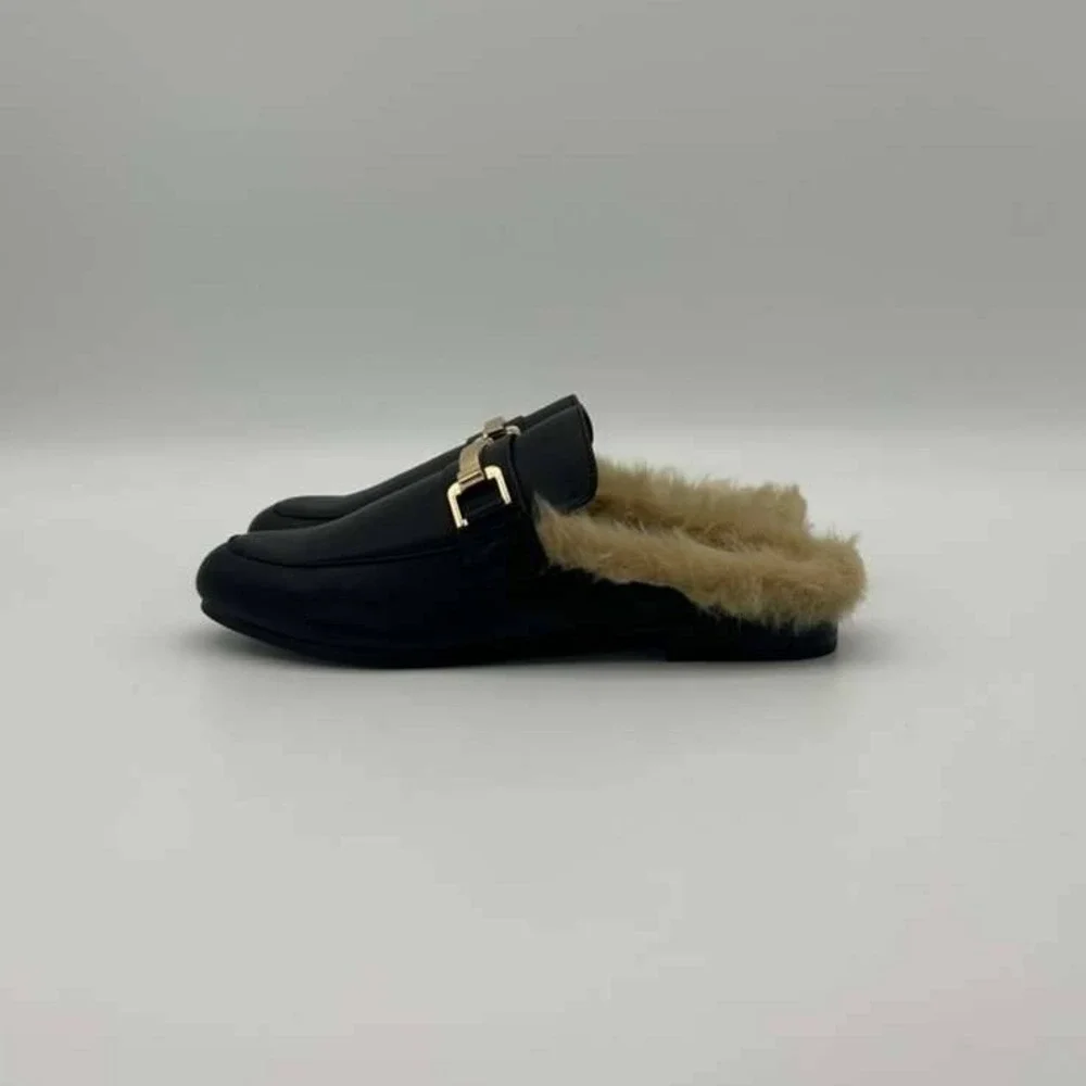 Steve Madden Klhoe Black Leather Chunky Platform Loafers - Women's Size 6 -‎ NWT